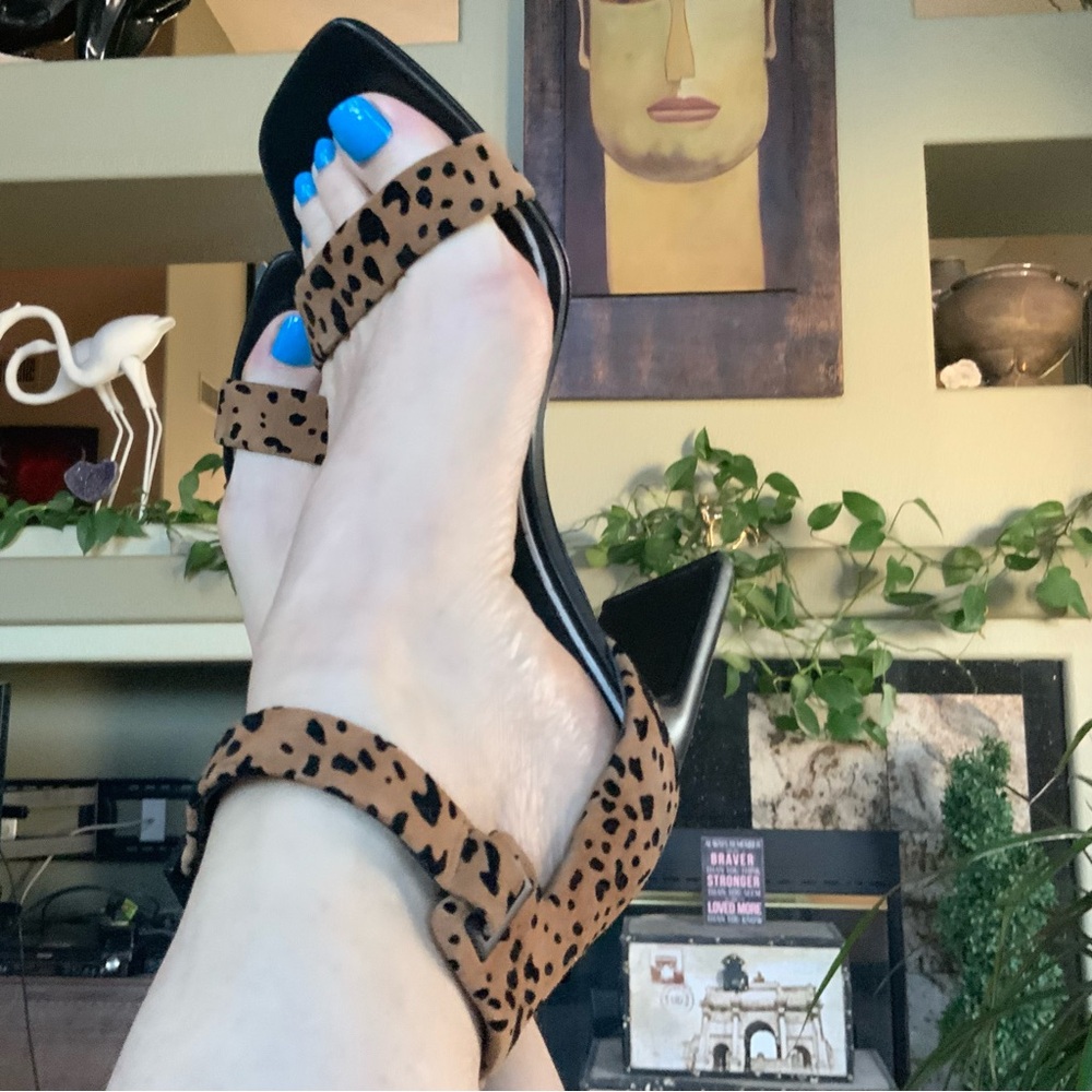 Rag & Bone Tan and Black Leopard Heels